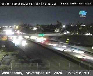 SB 805 at El Cajon Blvd (On Ramp)