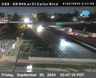 SB 805 at El Cajon Blvd (On Ramp)