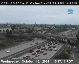 SB 805 at El Cajon Blvd (On Ramp)