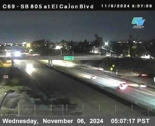 SB 805 at El Cajon Blvd (On Ramp)