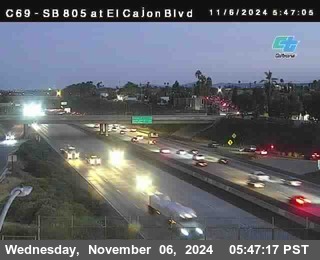 SB 805 at El Cajon Blvd (On Ramp)