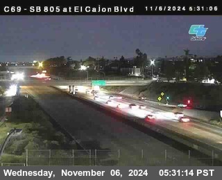 SB 805 at El Cajon Blvd (On Ramp)