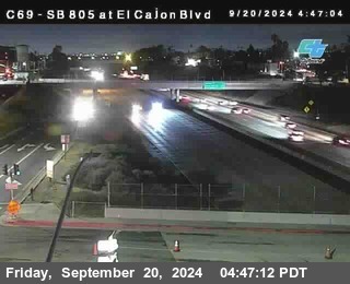 SB 805 at El Cajon Blvd (On Ramp)