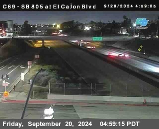 SB 805 at El Cajon Blvd (On Ramp)