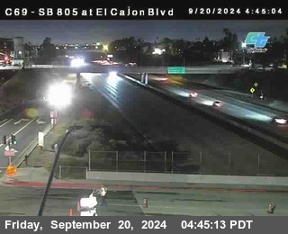 SB 805 at El Cajon Blvd (On Ramp)