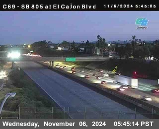 SB 805 at El Cajon Blvd (On Ramp)