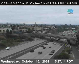 SB 805 at El Cajon Blvd (On Ramp)