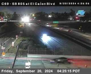 SB 805 at El Cajon Blvd (On Ramp)