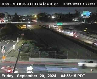 SB 805 at El Cajon Blvd (On Ramp)