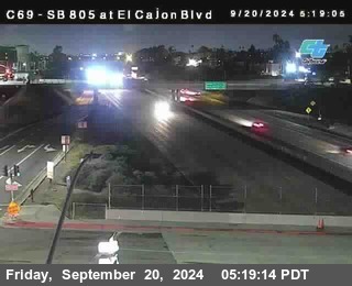 SB 805 at El Cajon Blvd (On Ramp)