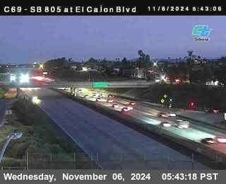 SB 805 at El Cajon Blvd (On Ramp)