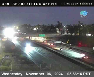 SB 805 at El Cajon Blvd (On Ramp)