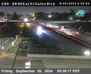 SB 805 at El Cajon Blvd (On Ramp)