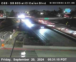 SB 805 at El Cajon Blvd (On Ramp)