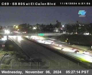 SB 805 at El Cajon Blvd (On Ramp)