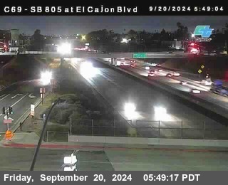 SB 805 at El Cajon Blvd (On Ramp)