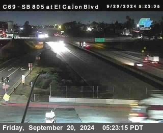 SB 805 at El Cajon Blvd (On Ramp)