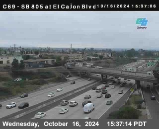 SB 805 at El Cajon Blvd (On Ramp)