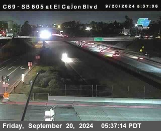 SB 805 at El Cajon Blvd (On Ramp)