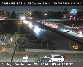 SB 805 at El Cajon Blvd (On Ramp)