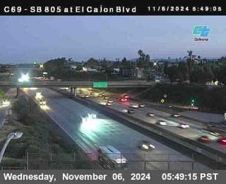 SB 805 at El Cajon Blvd (On Ramp)