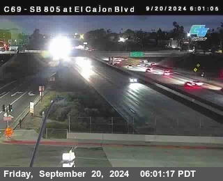 SB 805 at El Cajon Blvd (On Ramp)