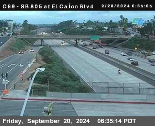 SB 805 at El Cajon Blvd (On Ramp)