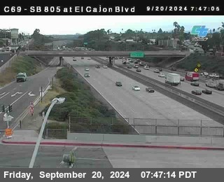 SB 805 at El Cajon Blvd (On Ramp)