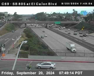 SB 805 at El Cajon Blvd (On Ramp)