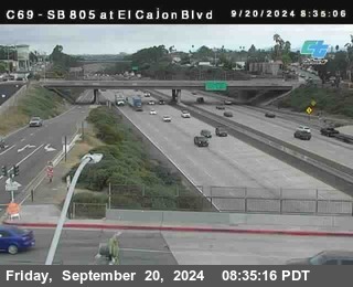 SB 805 at El Cajon Blvd (On Ramp)