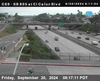 SB 805 at El Cajon Blvd (On Ramp)