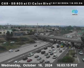 SB 805 at El Cajon Blvd (On Ramp)