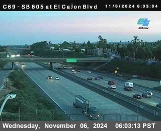 SB 805 at El Cajon Blvd (On Ramp)