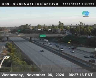 SB 805 at El Cajon Blvd (On Ramp)