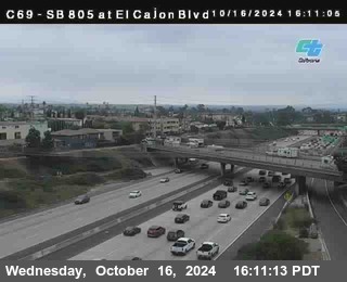 SB 805 at El Cajon Blvd (On Ramp)