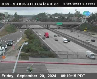 SB 805 at El Cajon Blvd (On Ramp)