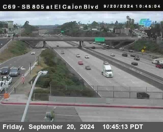 SB 805 at El Cajon Blvd (On Ramp)