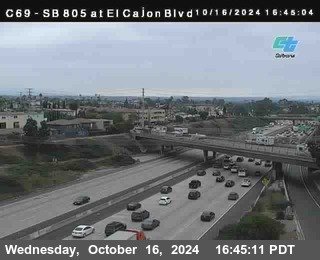 SB 805 at El Cajon Blvd (On Ramp)