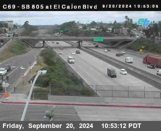 SB 805 at El Cajon Blvd (On Ramp)