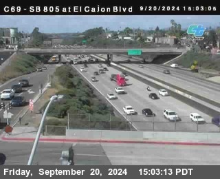 SB 805 at El Cajon Blvd (On Ramp)