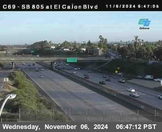 SB 805 at El Cajon Blvd (On Ramp)