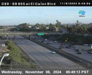 SB 805 at El Cajon Blvd (On Ramp)