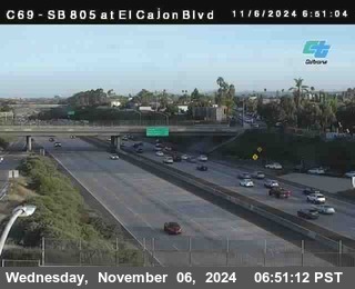 SB 805 at El Cajon Blvd (On Ramp)