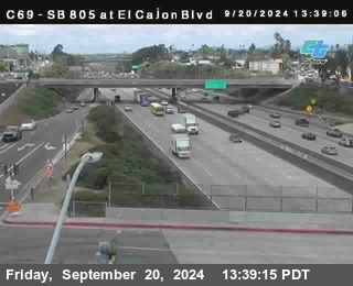 SB 805 at El Cajon Blvd (On Ramp)