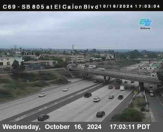 SB 805 at El Cajon Blvd (On Ramp)