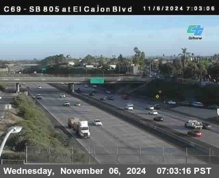 SB 805 at El Cajon Blvd (On Ramp)