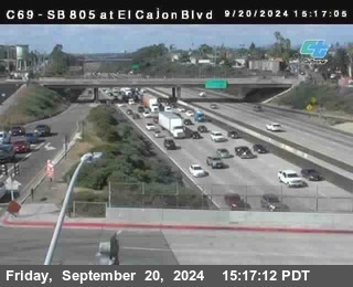 SB 805 at El Cajon Blvd (On Ramp)