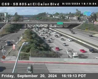 SB 805 at El Cajon Blvd (On Ramp)