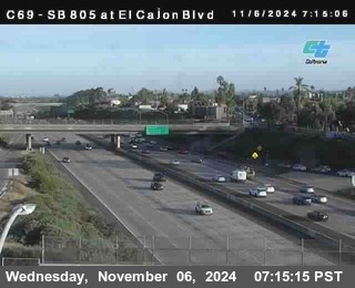 SB 805 at El Cajon Blvd (On Ramp)