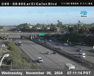 SB 805 at El Cajon Blvd (On Ramp)